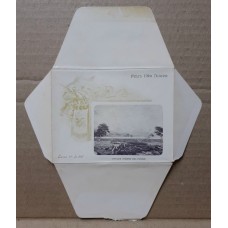 ARGENTINA ENTERO POSTAL GJ SZC-14P-36-G SOBRE CARTA MEMORANDUM POSTAL CON VISTA INTERIOR DE PAISAJES NUEVO U$ 25
